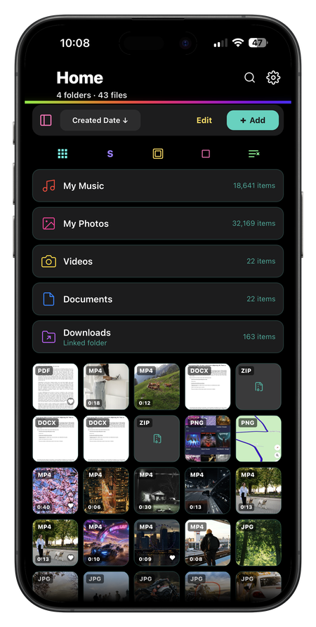 A dark premium theme
