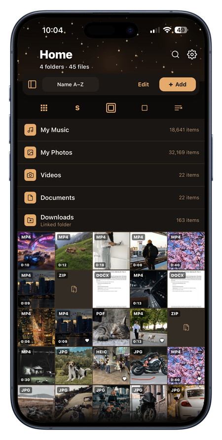 A dark premium theme
